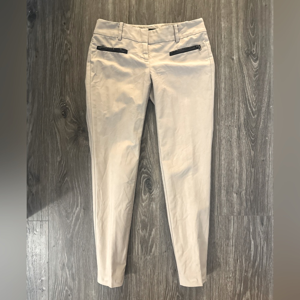 Ann Taylor Khaki Ankle Pencil Pants